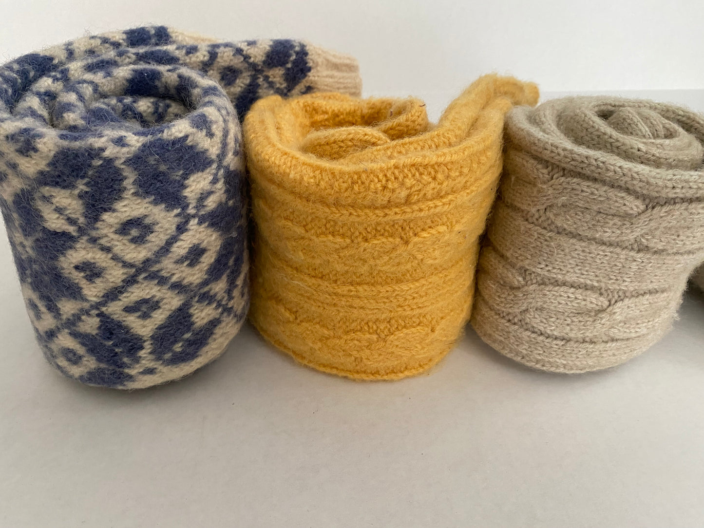 Hand Knit Wool Long Socks