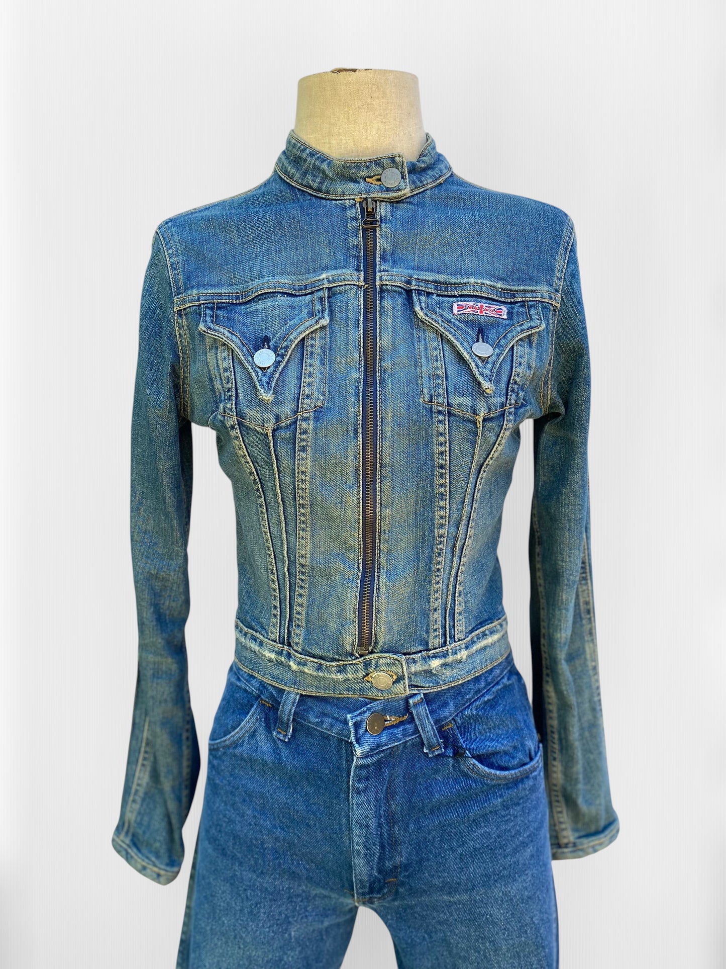 2005 Hudson Jeans Denim Fitted Jacket