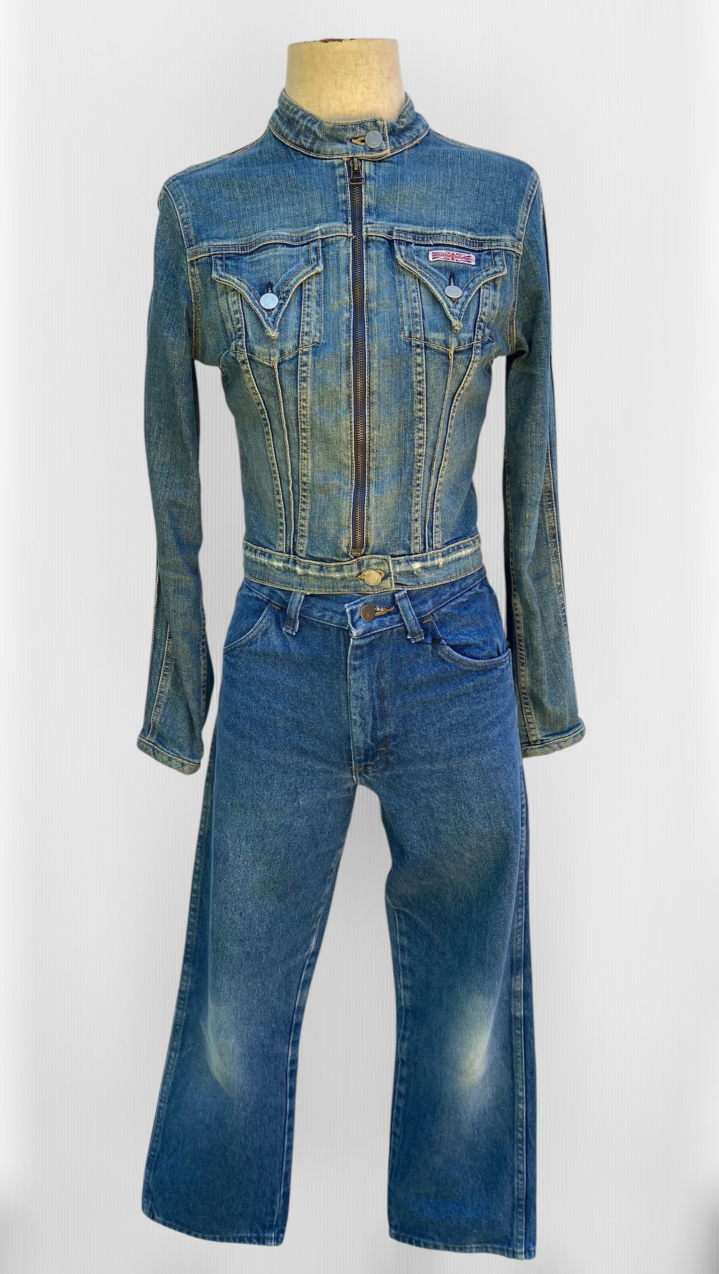 2005 Hudson Jeans Denim Fitted Jacket