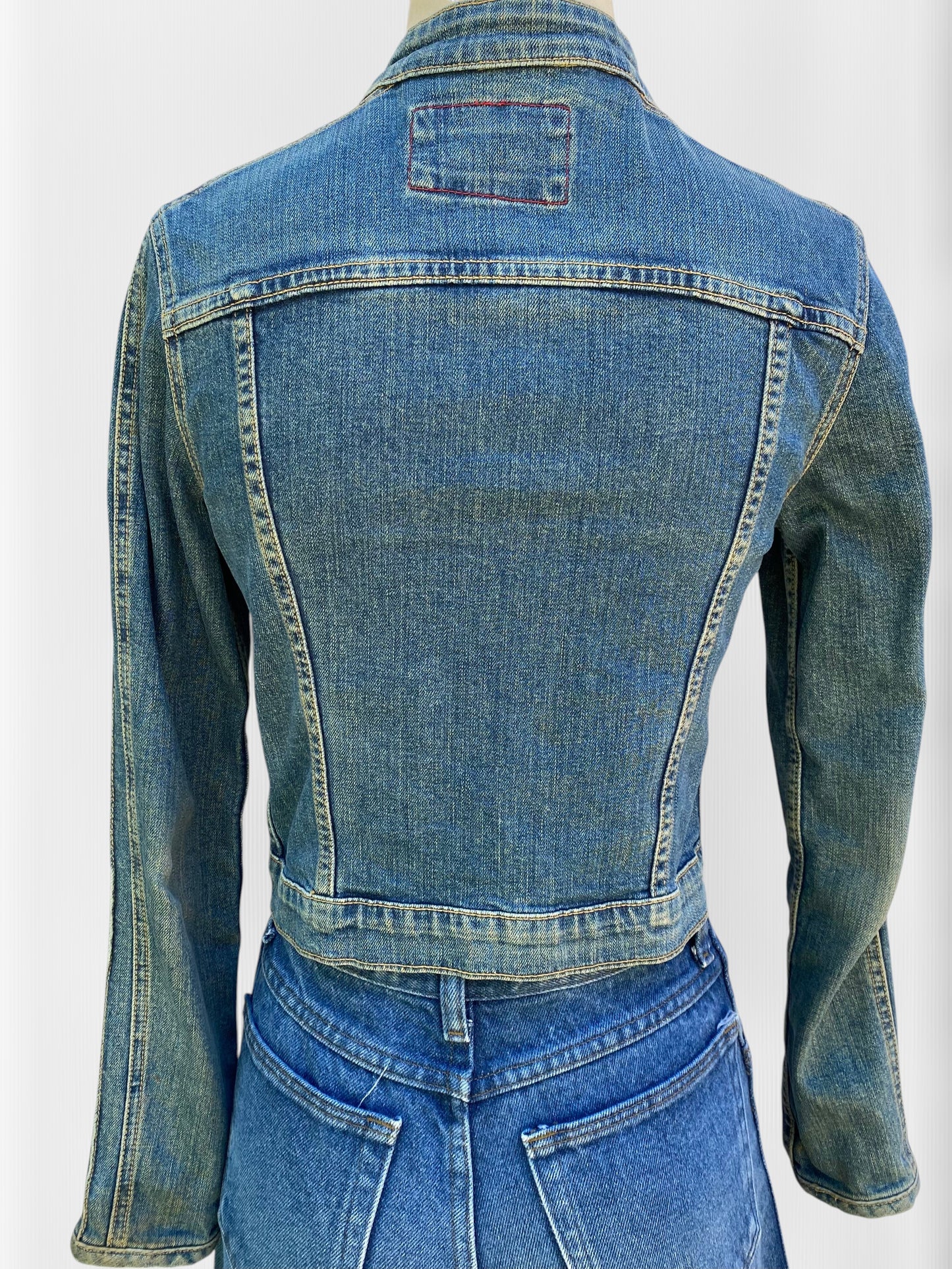 2005 Hudson Jeans Denim Fitted Jacket