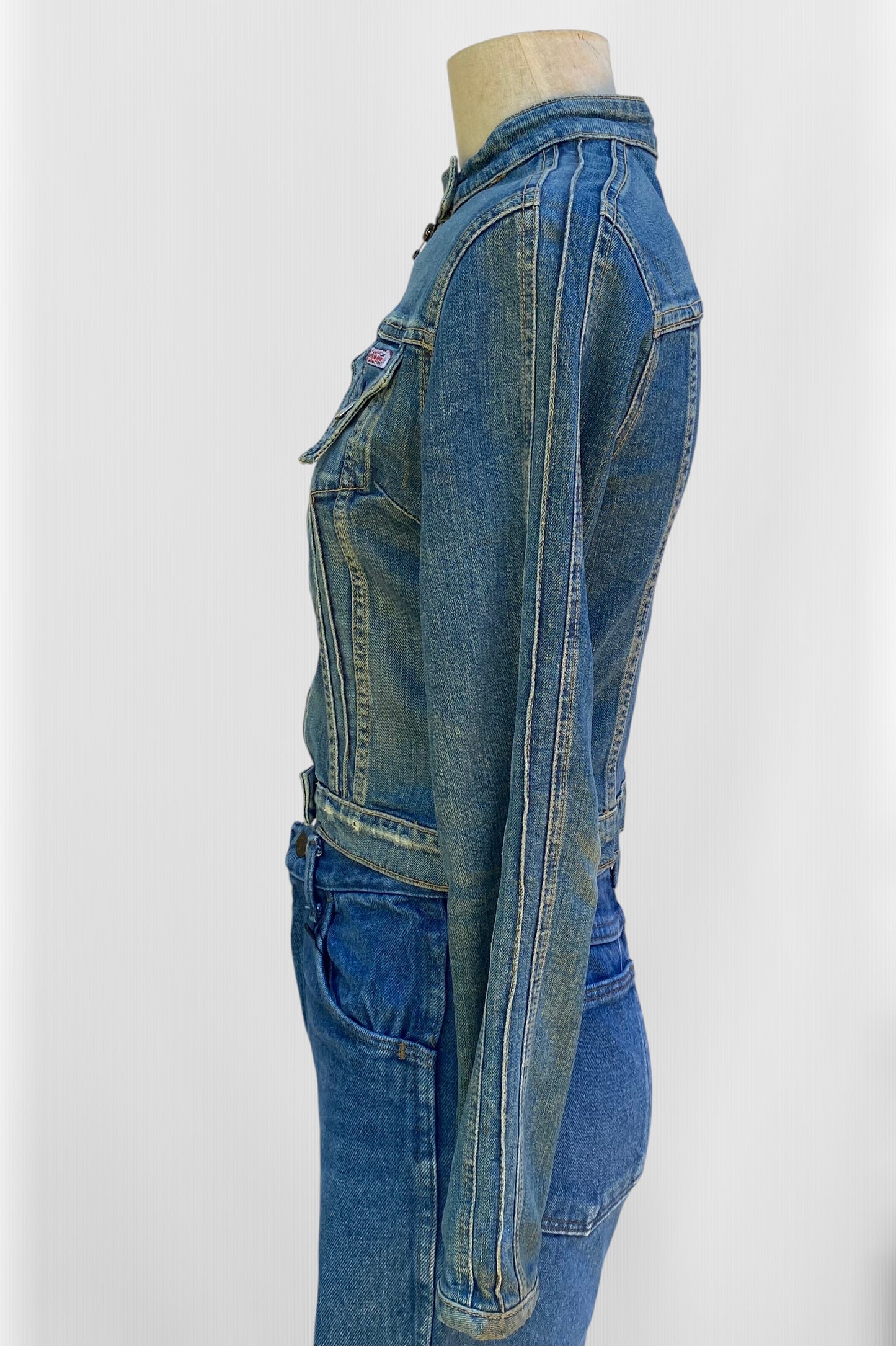 2005 Hudson Jeans Denim Fitted Jacket