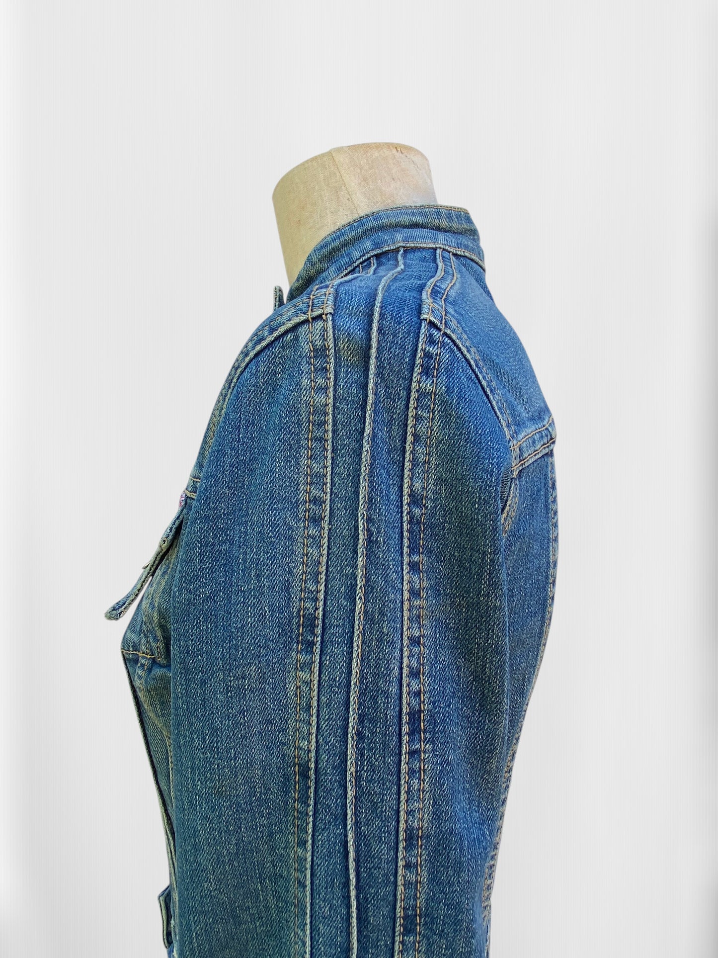 2005 Hudson Jeans Denim Fitted Jacket