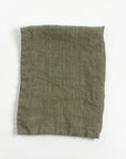 Stone Washed Linen Tea Towel - Sage