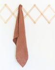 Stone Washed Linen Tea Towel - Terracotta