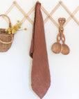 Stone Washed Linen Tea Towel - Terracotta