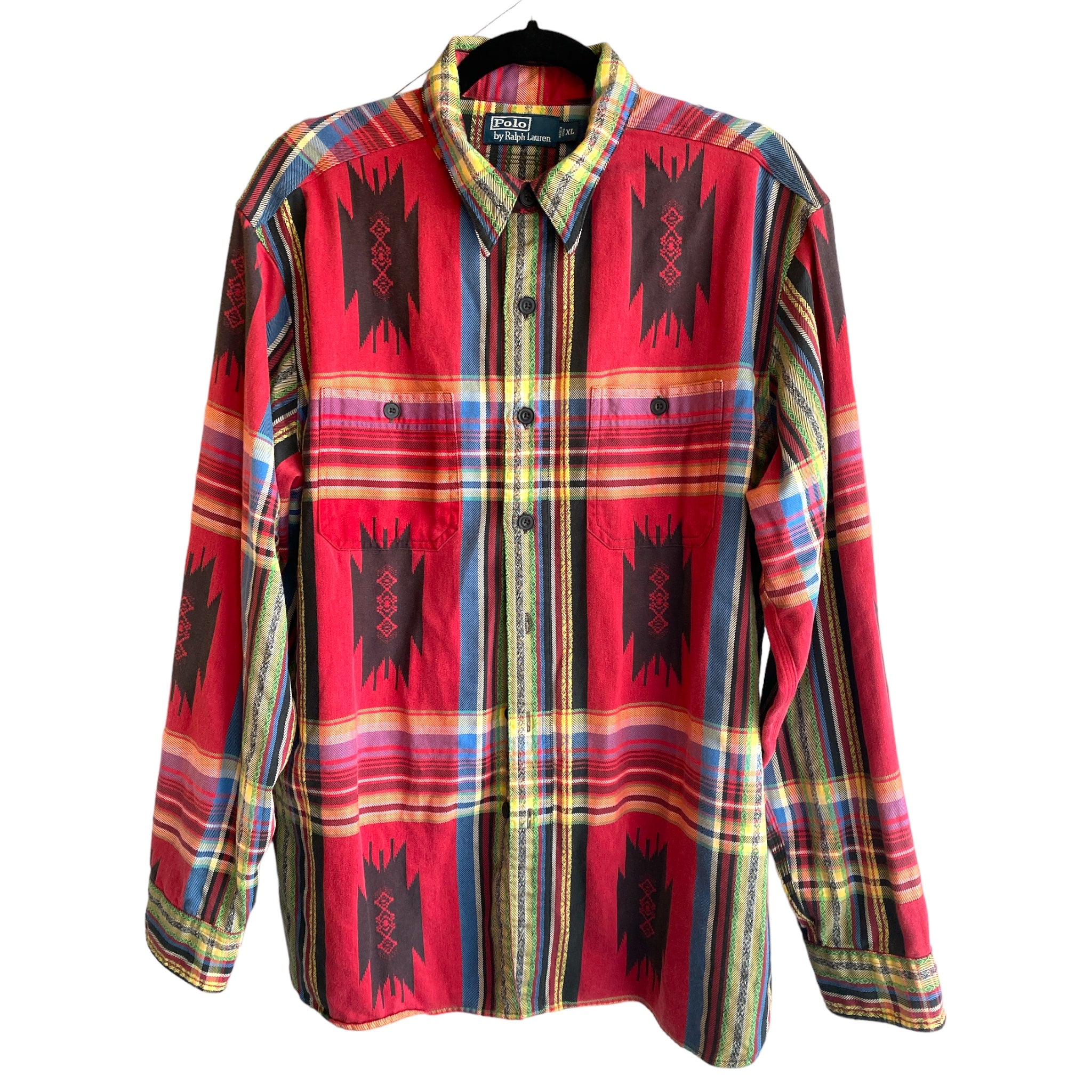 90s Polo Ralph Lauren Southwestern Red Shirt