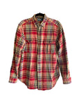 90s Polo Ralph Lauren Red Plaid Shirt Elbow Patches