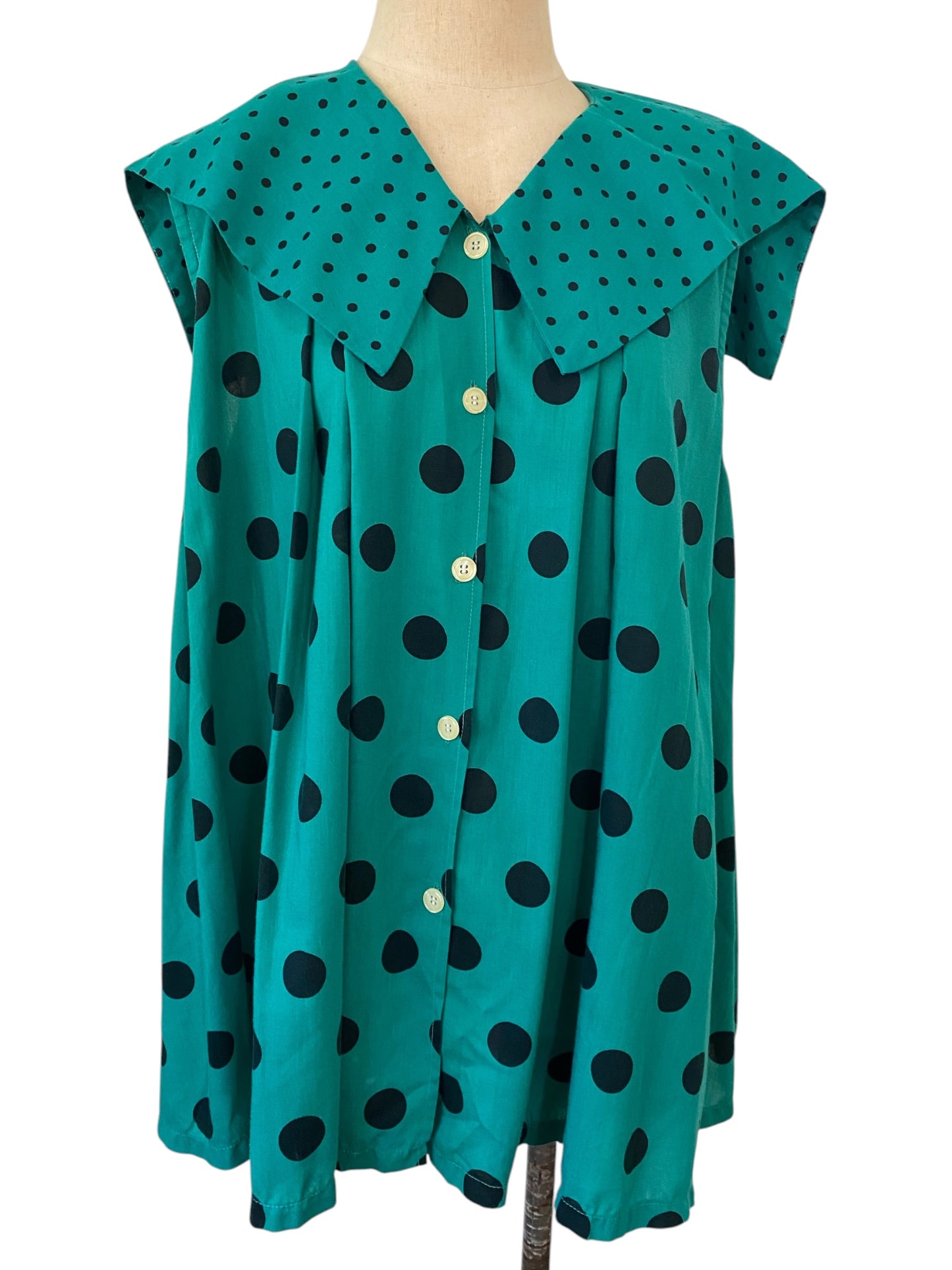 Classic Lines Dotted Trapeze Top