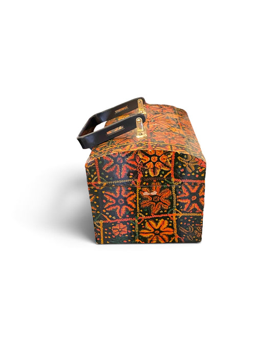 60s Printed Box Purse
