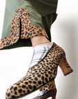 Army Pants Upcycled with Cheetah Detail