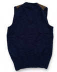 Vaughn Men’s Knit Navy Blue Vest