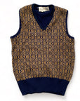 Vaughn Men’s Knit Navy Blue Vest
