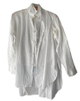 Y's Double White Button Up Shirt