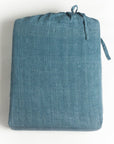 Linen Duvet Cover Set - Denim Blue