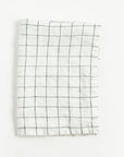 Stone Washed Linen Tea Towel - Windowpane