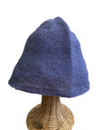 Tall Blue Straw Hat