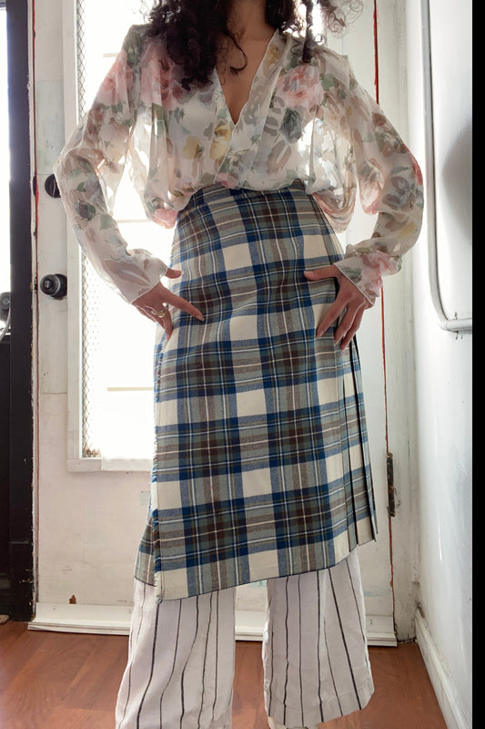 Sheer Floral Over Coat