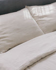 Linen Duvet Cover Set - Natural Chambray