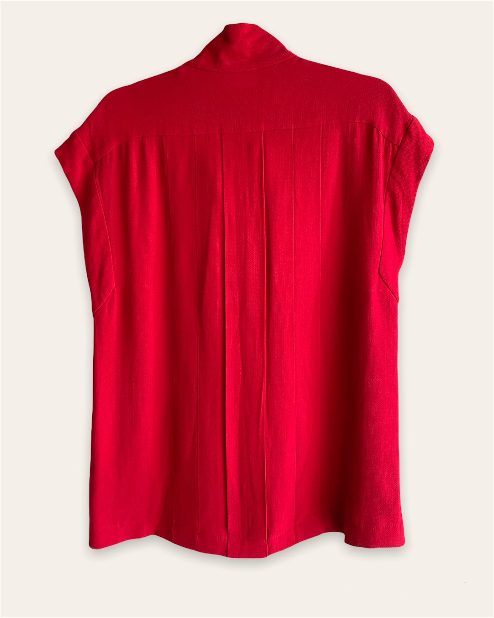 Chanel Red Blouse