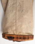 Antique Railway Canvas Leather Mail Bag