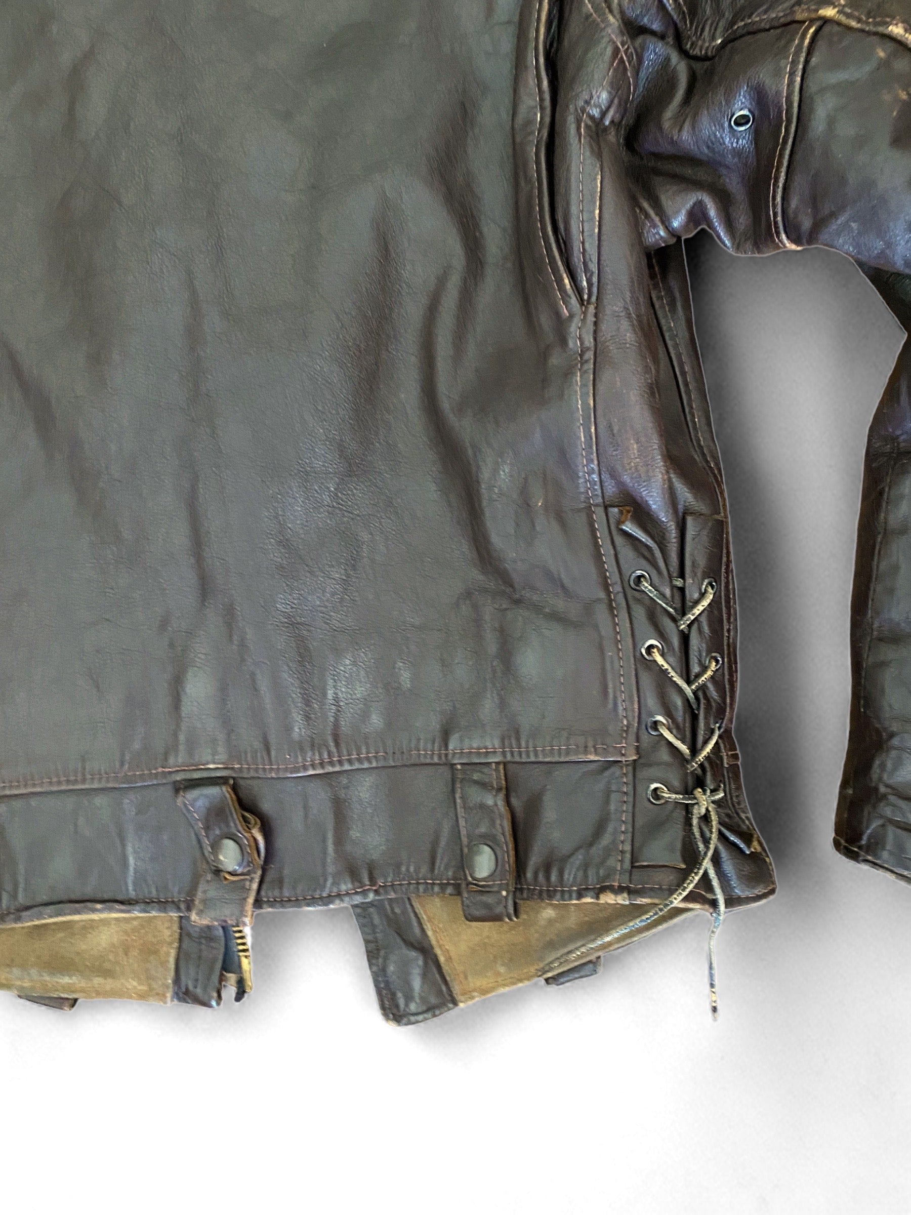 Vintage golden shop bear biker jacket