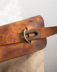 Antique Railway Canvas Leather Mail Bag