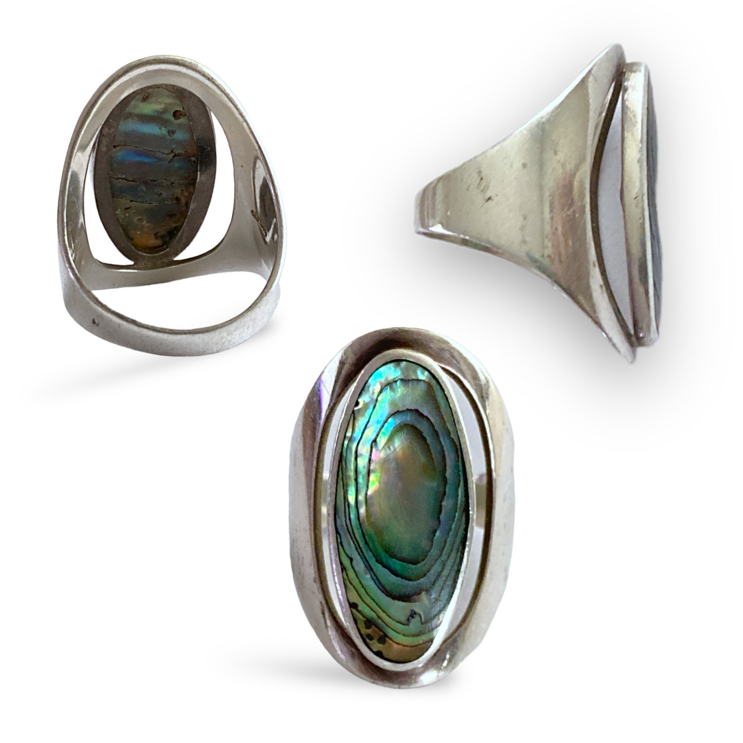 Sterling Silver Mother of Pearl Oval Ring
