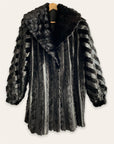 1960s Leather Snakeskin Fur Coat