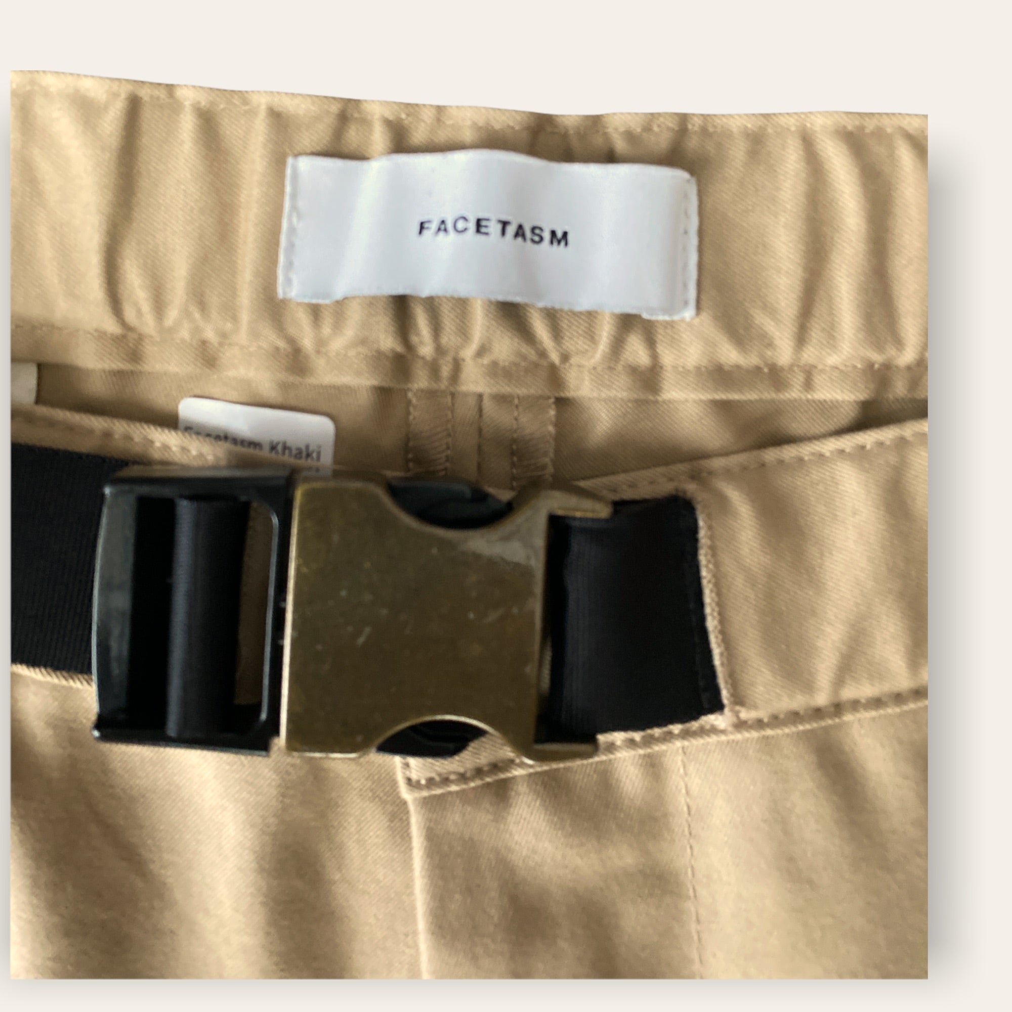 Facetasm Khaki Long Shorts