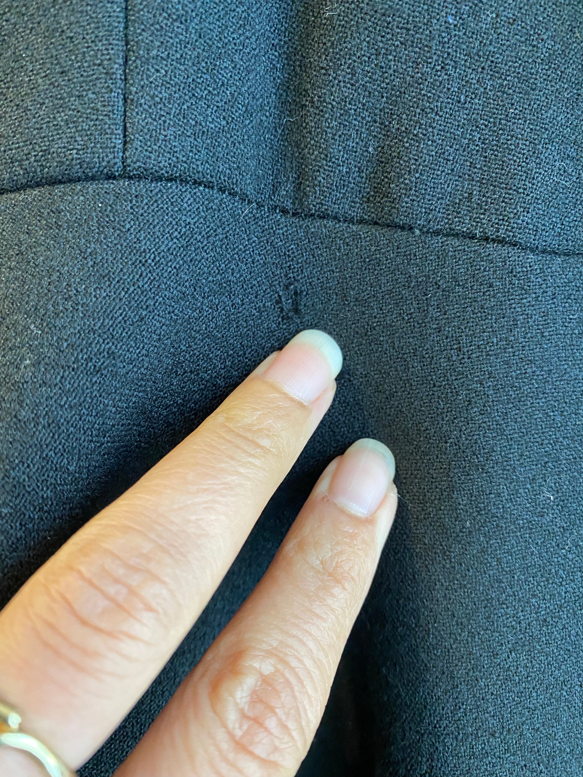 Geoffrey Beene dress — label and union made tag detail
