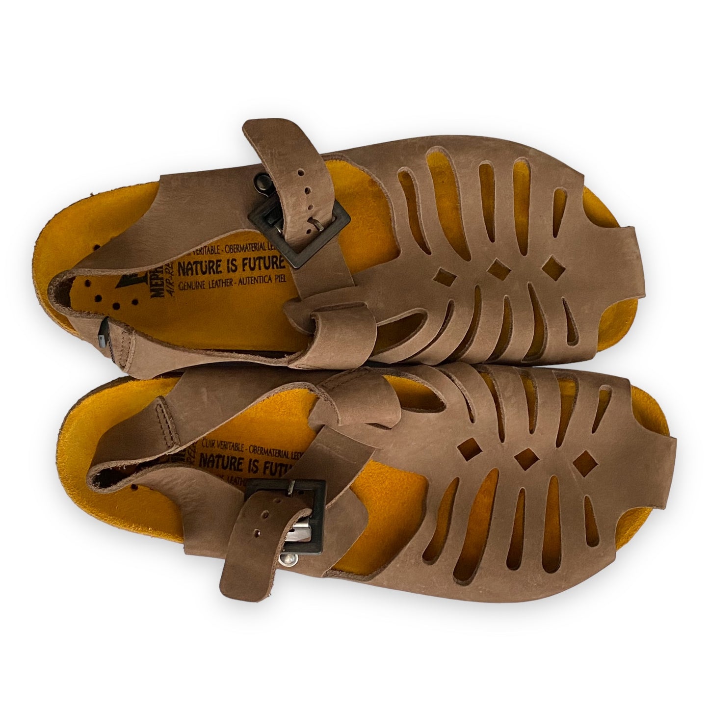 Mephisto Brown Cutout Sandals Sz 10.5