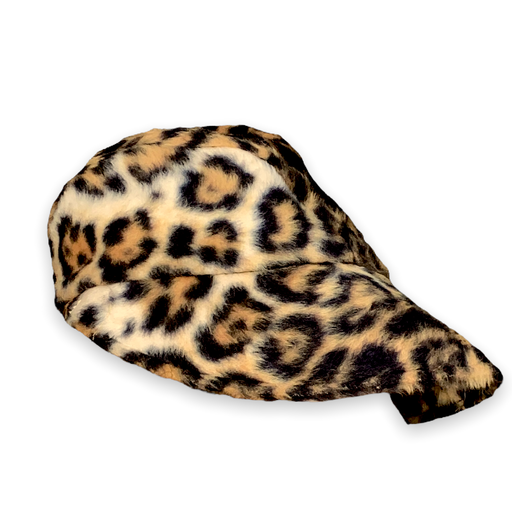 Faux Fur Leopard Visor