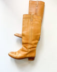Vintage Tan Rider Leather Boots Made in Brazil
