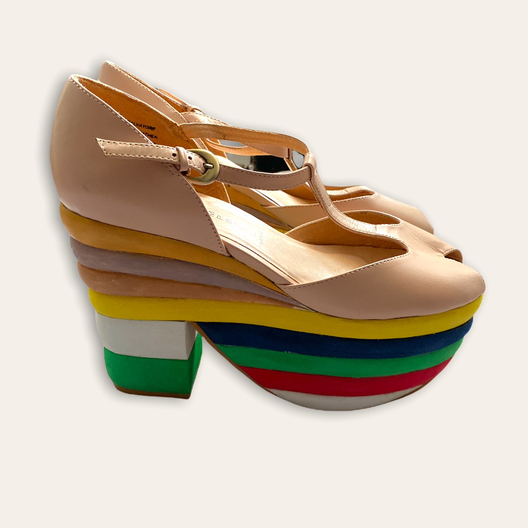 Rainbow Platform Shoes