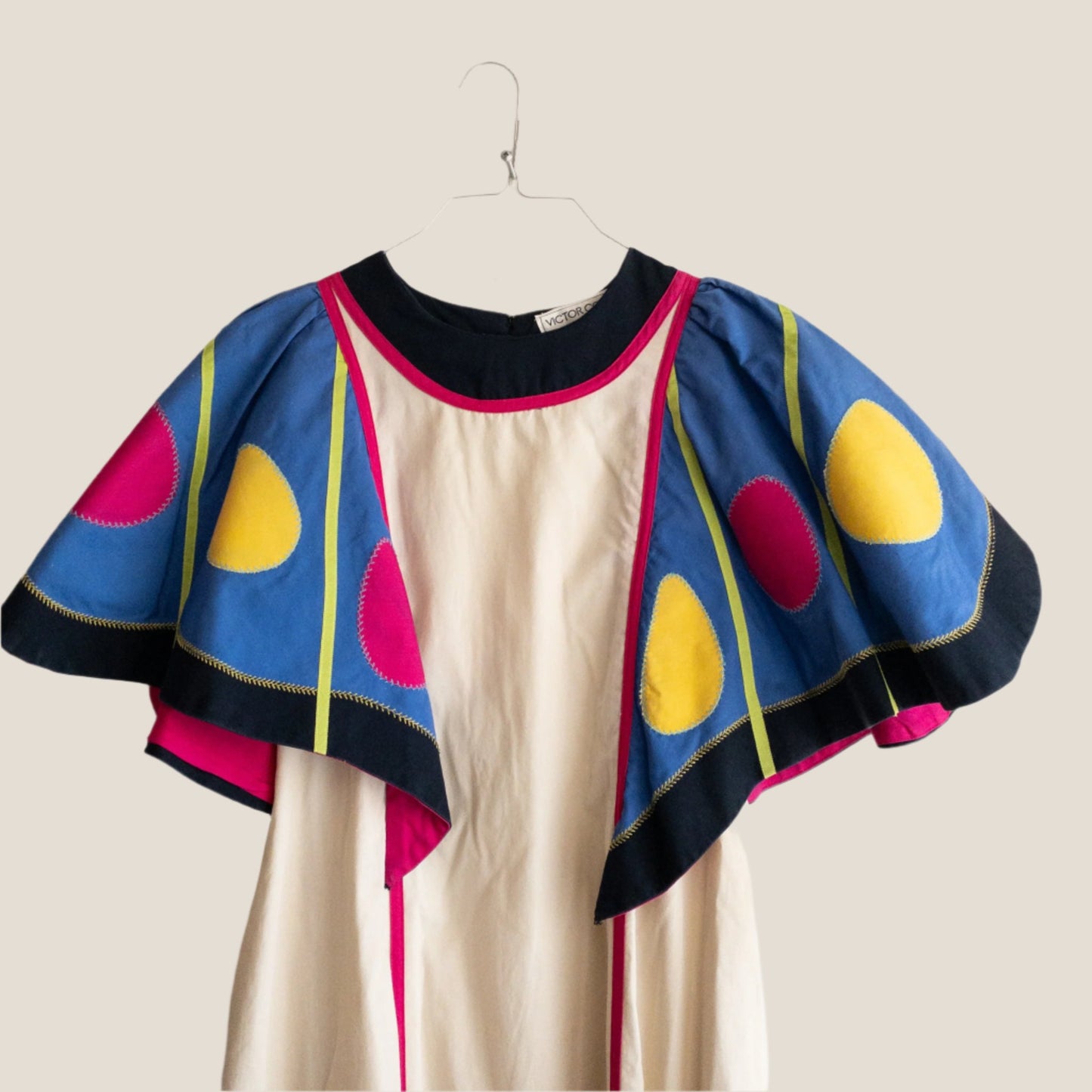 Victor Costa Lounge Dress Butterly Sleeves