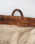 Antique Railway Canvas Leather Mail Bag