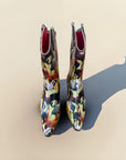 Henry Ferrera Horse Print Southwestern Rain Boots