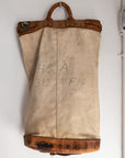 Antique Railway Canvas Leather Mail Bag