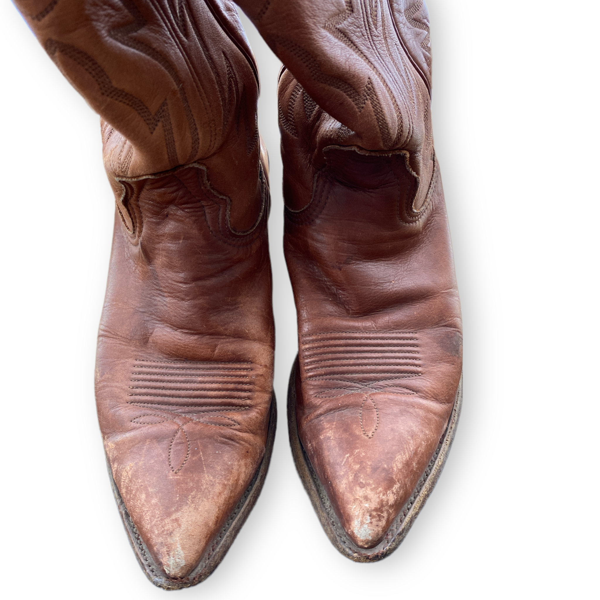 Nocona Brown Distressed Cowboy Boots