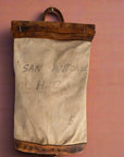 Antique Railway Canvas Leather Mail Bag