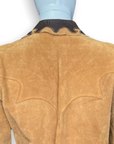 Suede Western Jacket Leather Trim