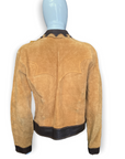 Suede Western Jacket Leather Trim