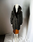 1960s Leather Snakeskin Fur Coat